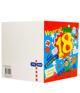 Verjaardagskaart 18 Jaar Cartoon 16,5cm